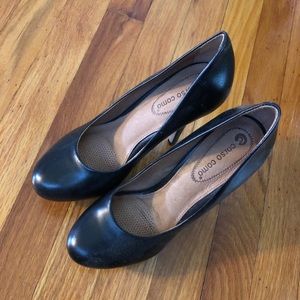*NEW* Corso Como Black Leather Pumps - Size 6.5